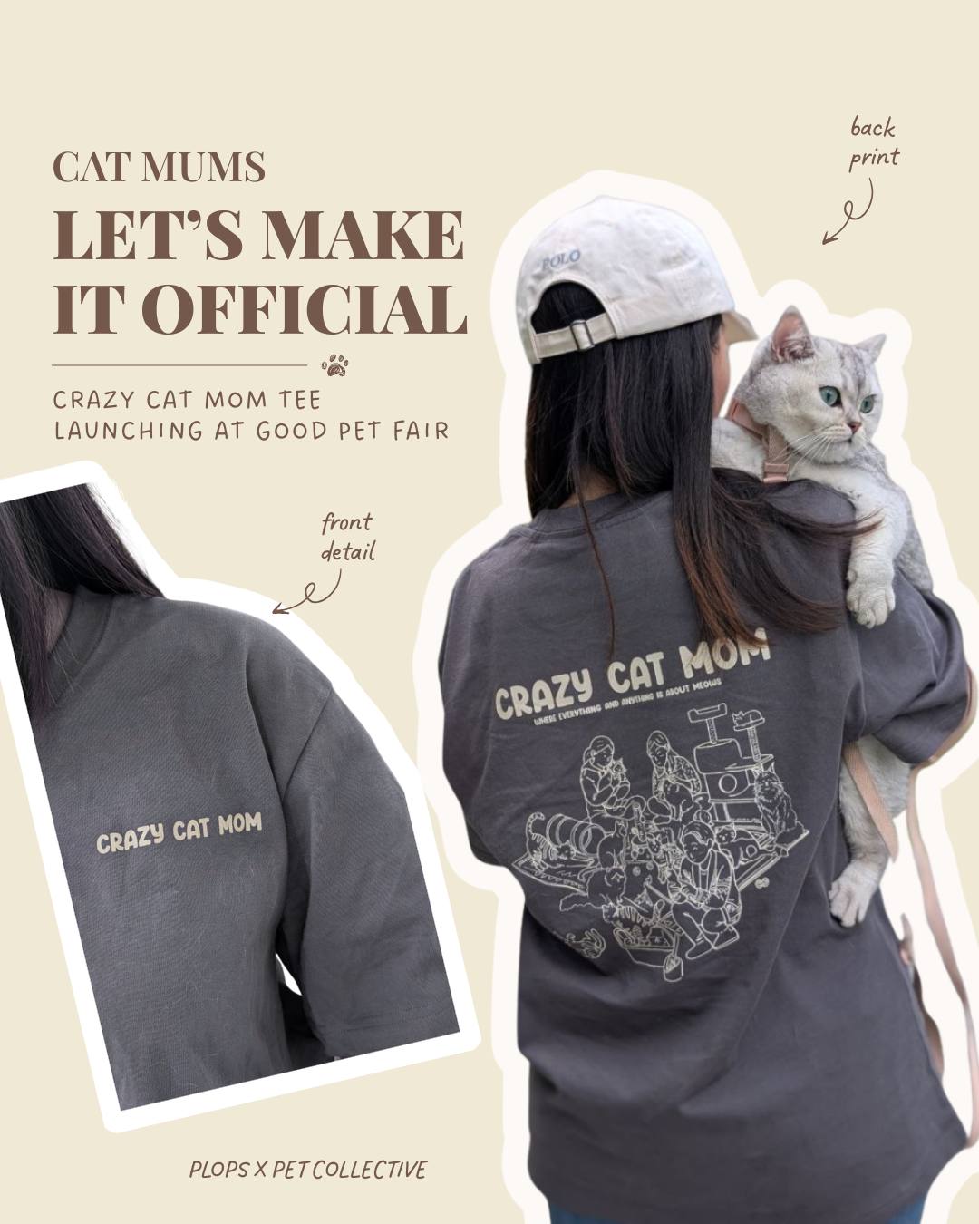 Tee - Crazy Cat Mom